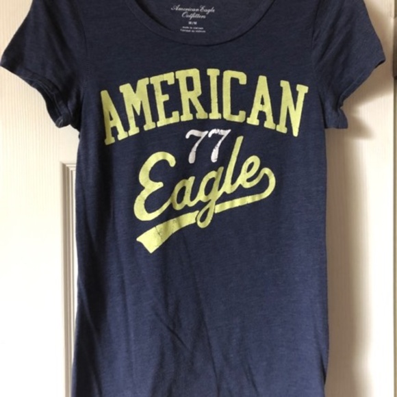 Blue & Yellow T Shirt Sz Medium By American Eagle